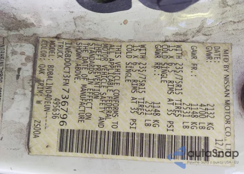 2015 Nissan Frontier S from USA, damaged, VIN 1N6BD0CT3FN736796